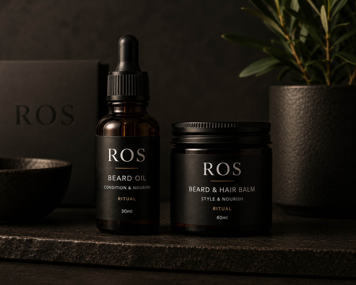 ROS Beard Oil and Beard & Hair Balm