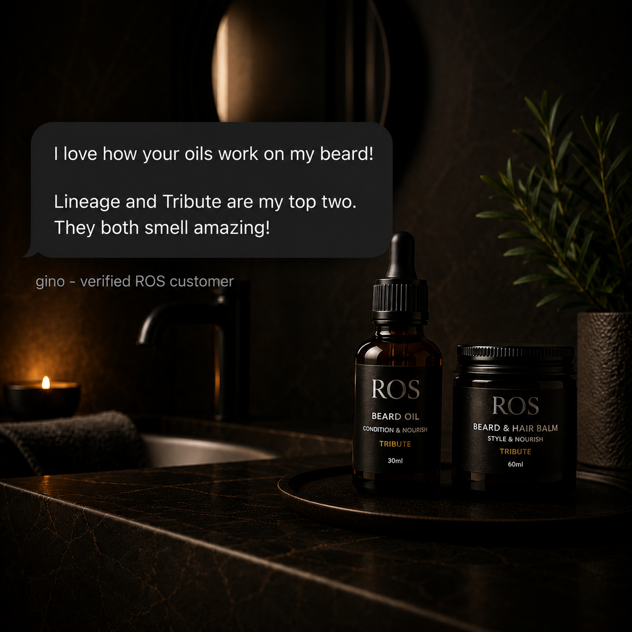 Gino, verified ROS customer, saying Lineage and Tribute are his top two scents
